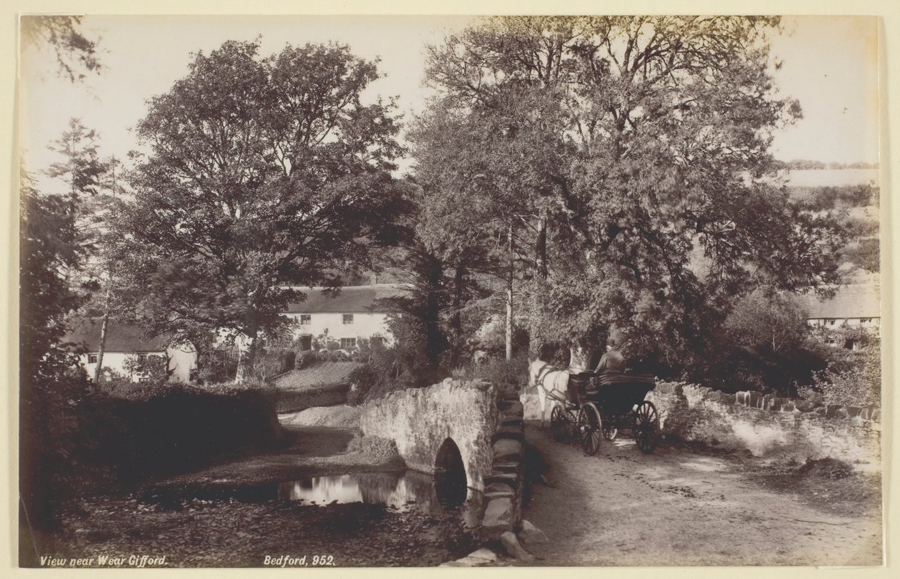 Utsikt nær Wear Gifford, 186094. av Francis Bedford
