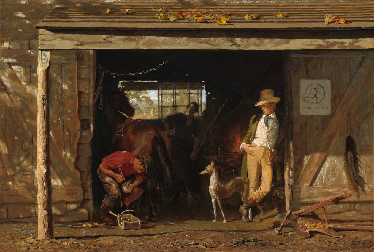 Fritid og arbeid, 1858. av Francis Blackwell Mayer