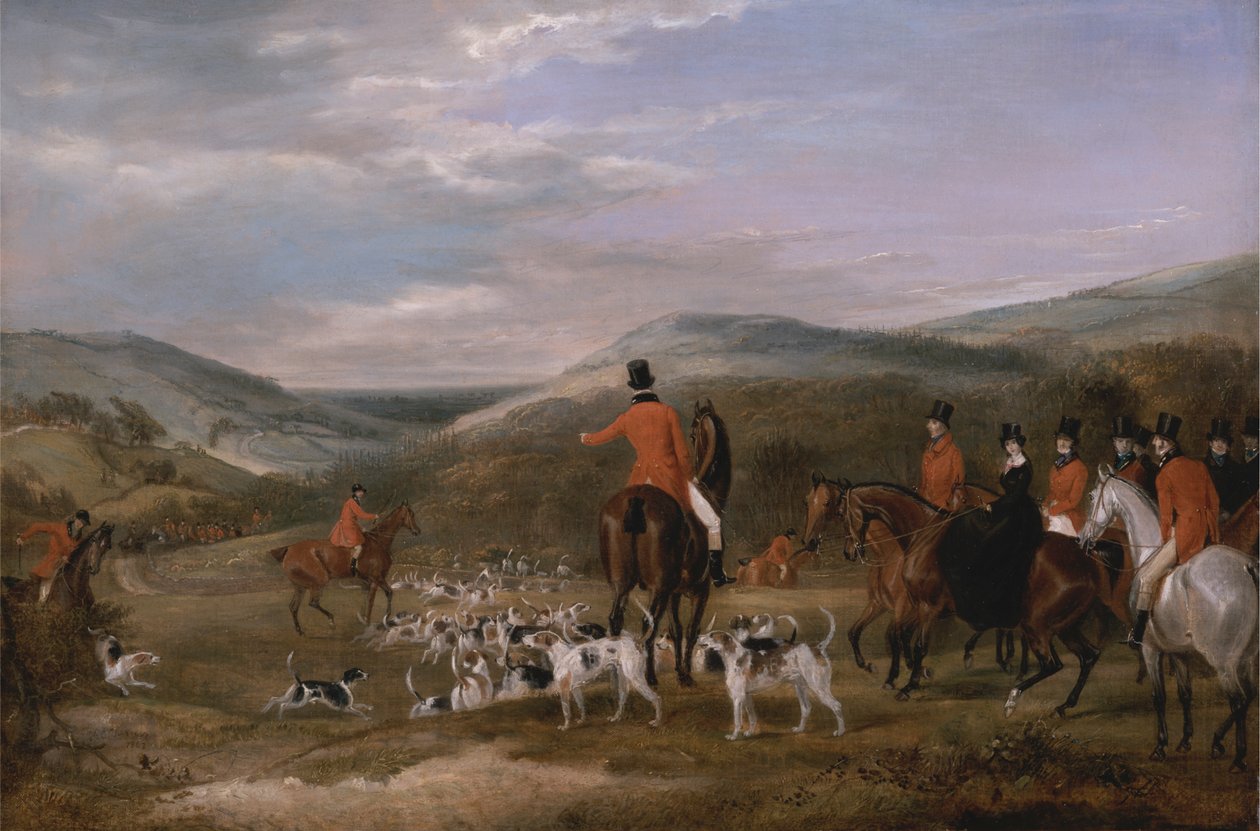 Berkeley-jakten, 1842: The Meet av Francis Calcraft Turner