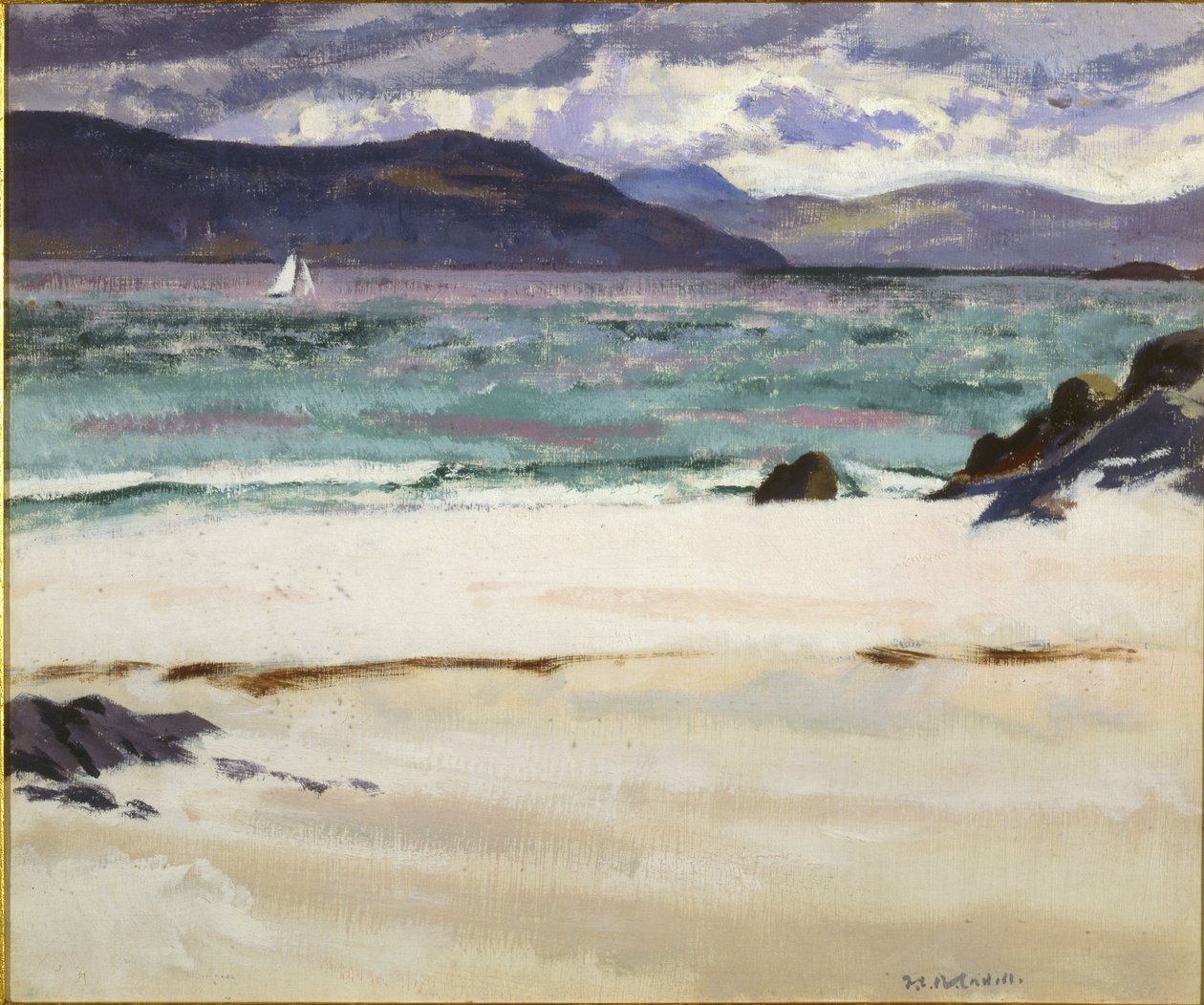 Ben Bhuie fra North End, Iona, ca. 1926 (olje på panel) av Francis Campbell Boileau Cadell