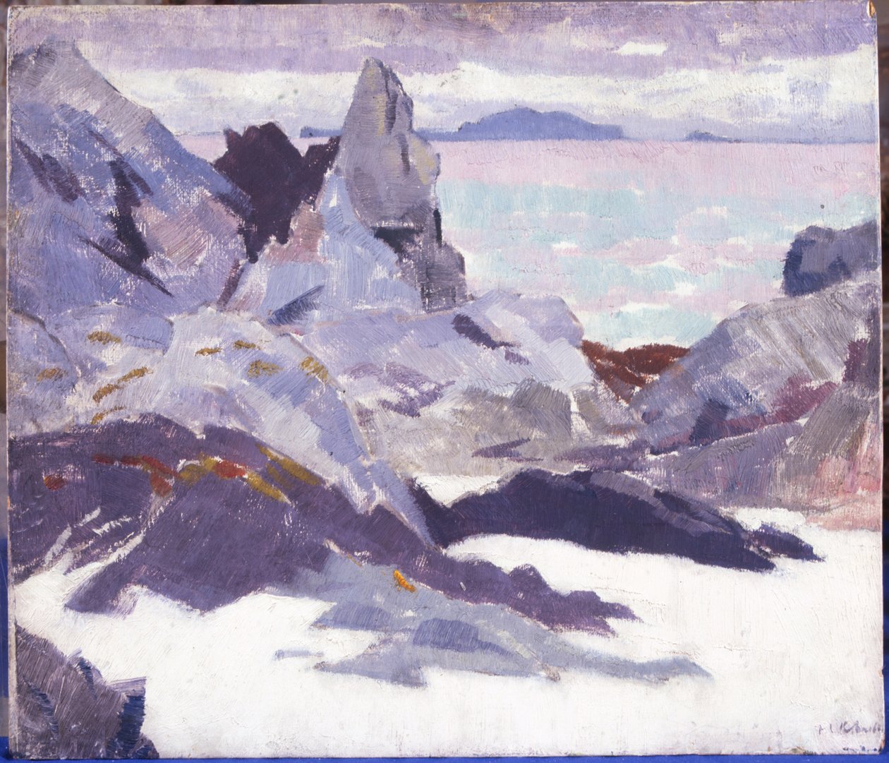 Cathedral Rock, Iona (olje på lerret) av Francis Campbell Boileau Cadell