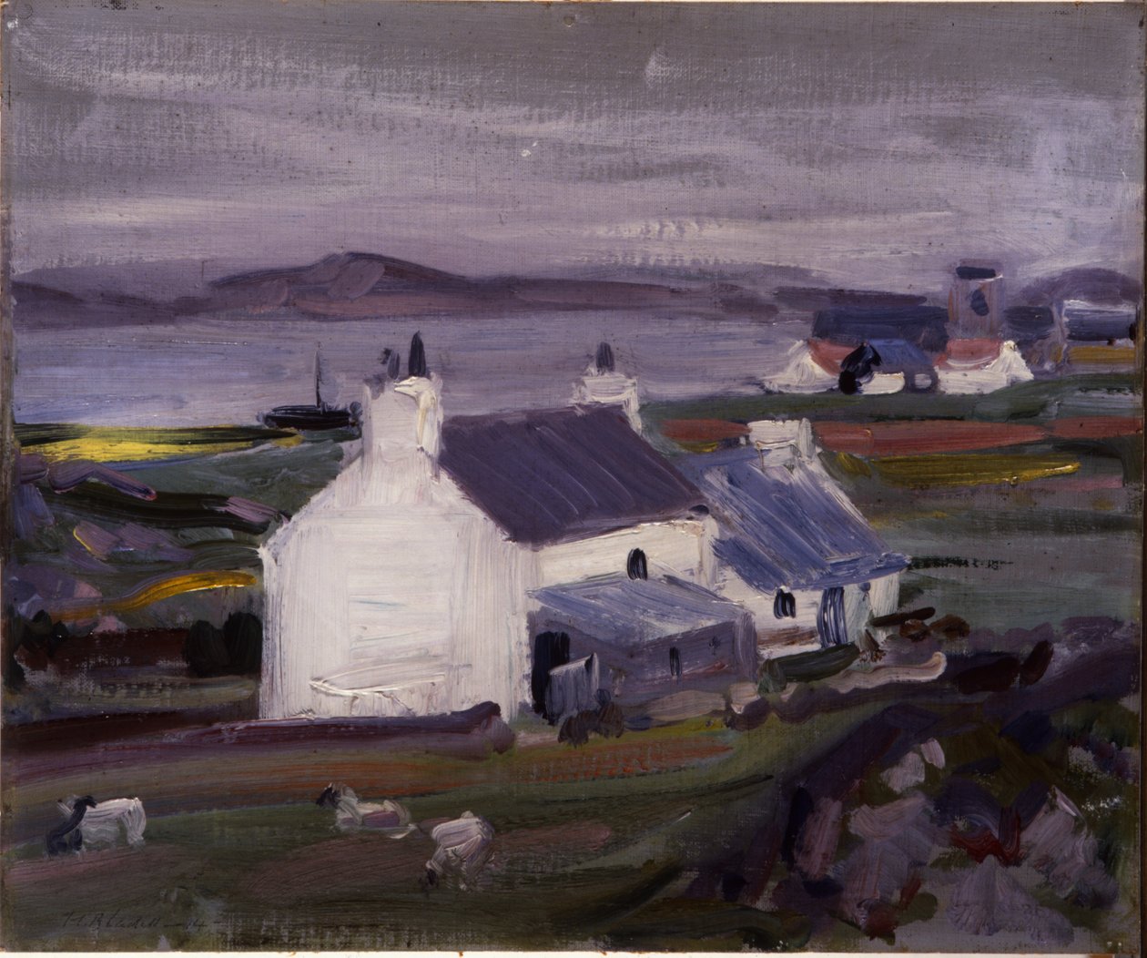 Farmsteading, Iona, Auchabhaich Croft (olje på lerret) av Francis Campbell Boileau Cadell