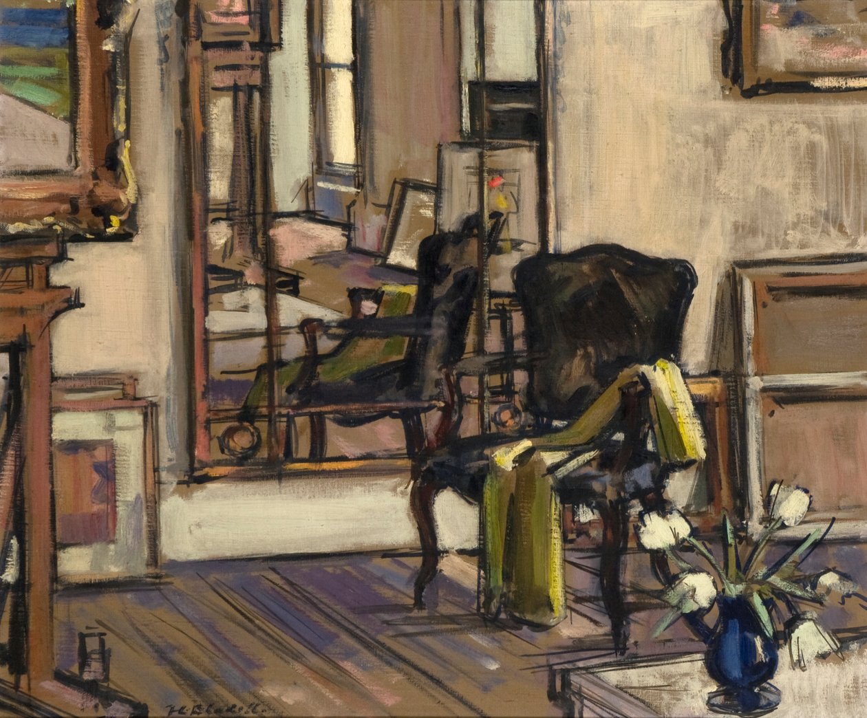 Interiør, Regent Terrace, Edinburgh, 1932-33 av Francis Campbell Boileau Cadell