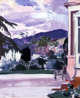 Myrtle Park Cove, Argyll (olje på panel) av Francis Campbell Boileau Cadell
