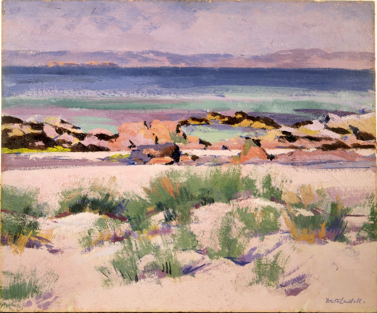 On the Shore, Iona (olje på lerret) av Francis Campbell Boileau Cadell