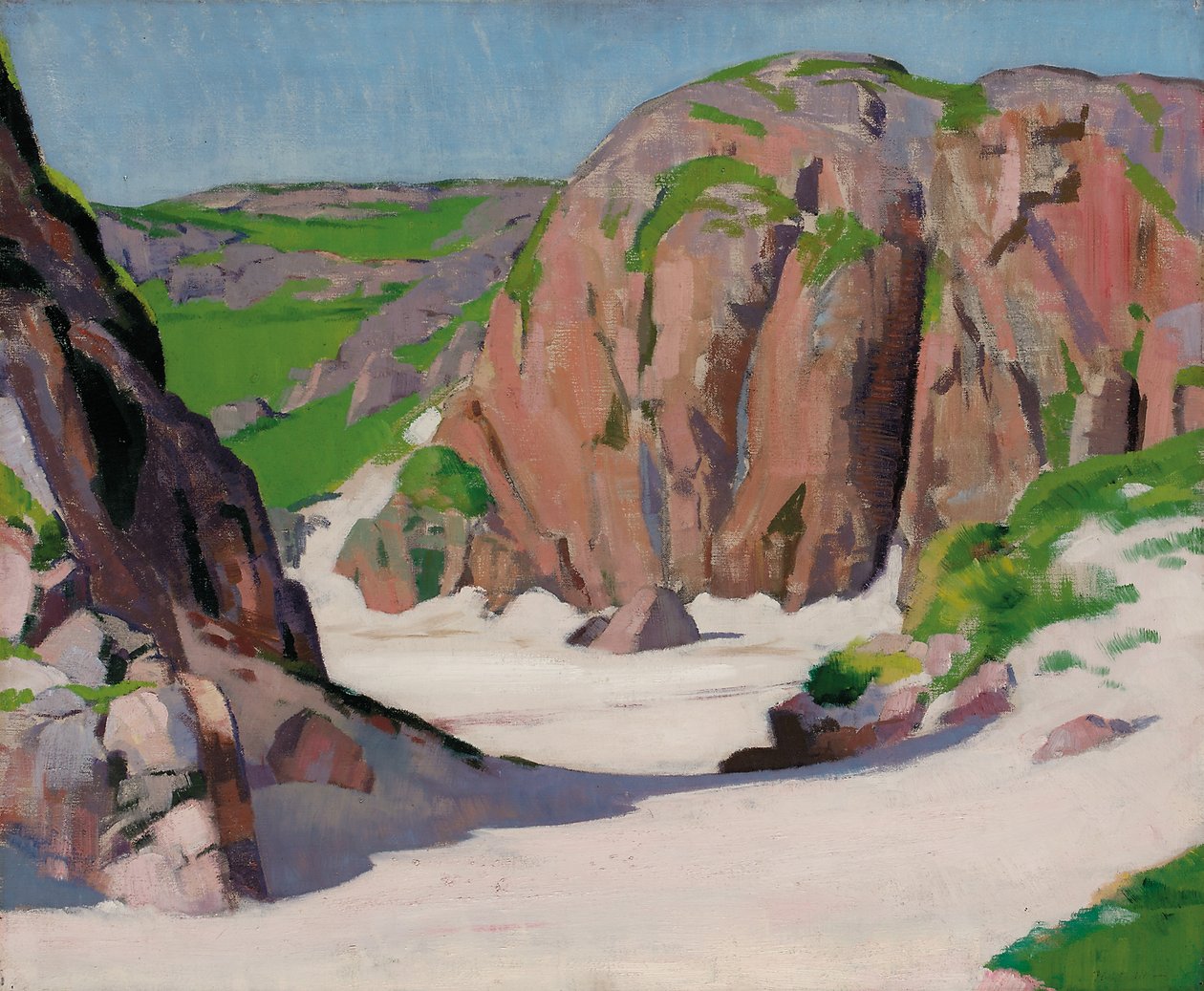 Port Bhan, Iona, ca. 1922 (olje på lerret) av Francis Campbell Boileau Cadell