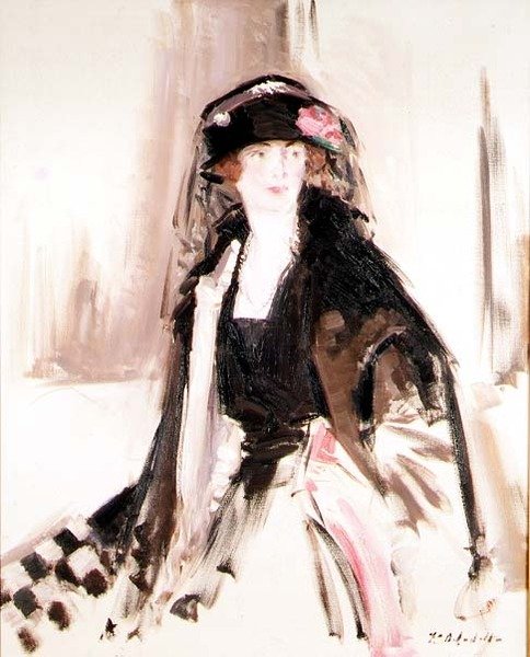 Portrett av Lady Lavery av Francis Campbell Boileau Cadell