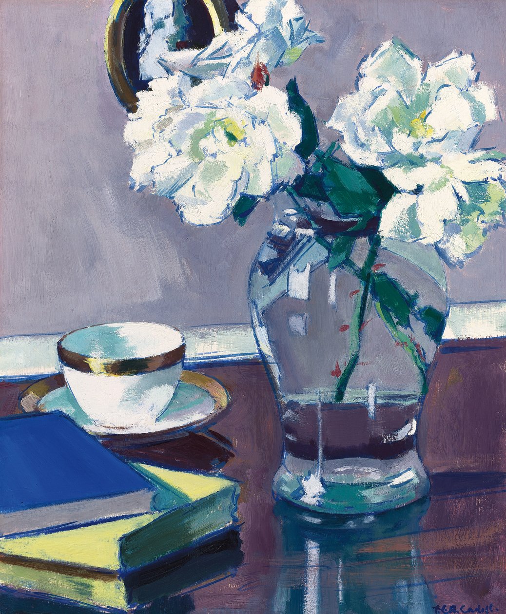 Roses, slutten av 1920-tallet (olje på panel) av Francis Campbell Boileau Cadell