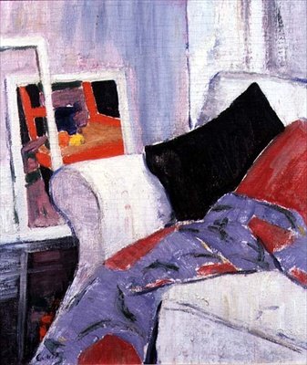 Studio Interiør II (olje på panel) av Francis Campbell Boileau Cadell