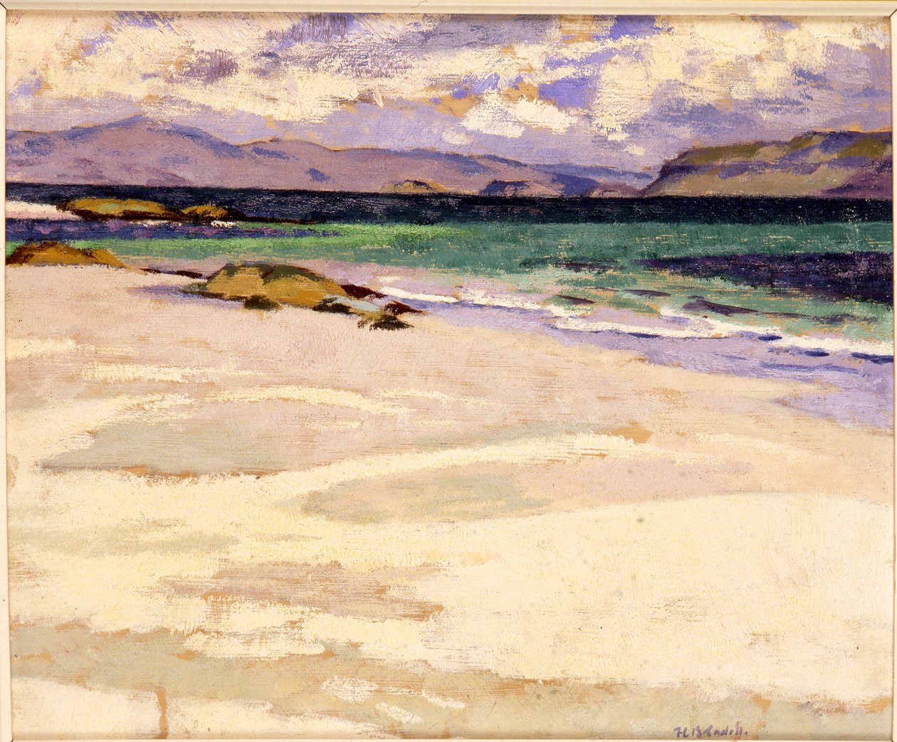 The White Strand, Iona (olje på lerret) av Francis Campbell Boileau Cadell