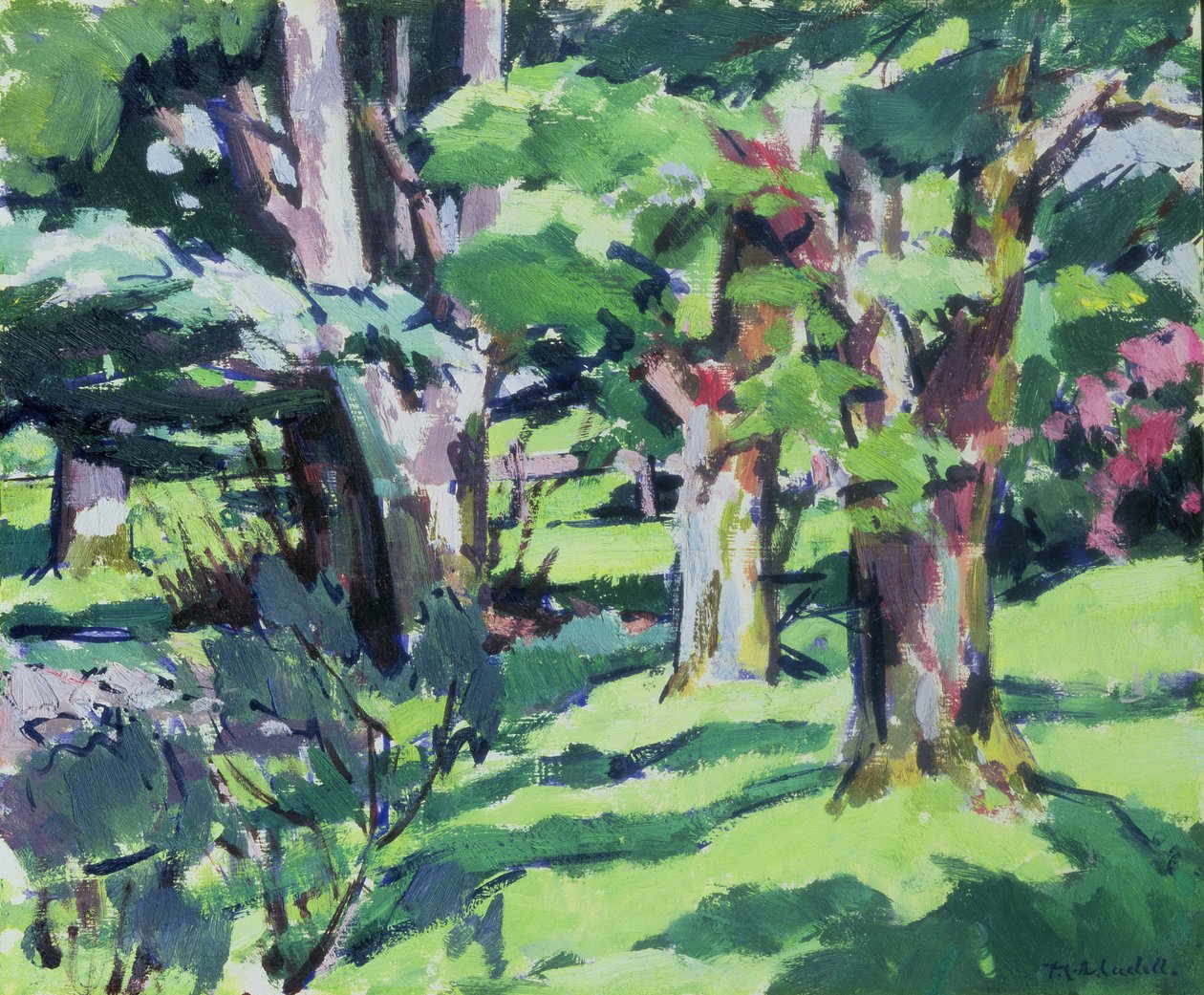 Trær ved Auchinleck, Ayrshire av Francis Campbell Boileau Cadell