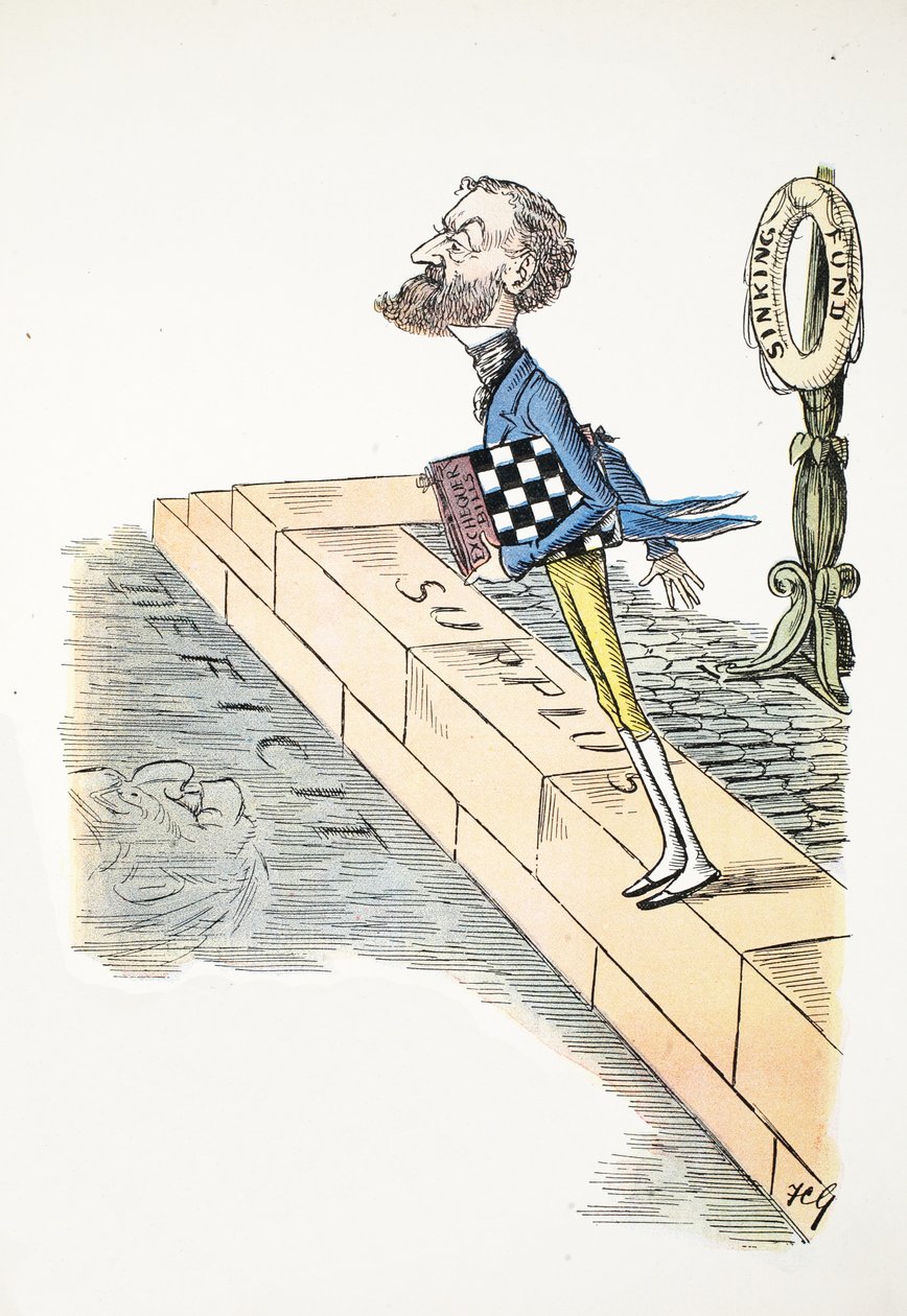 Stor F, illustrasjon fra The Struwwelpeter Alphabet, vers av Harold Begbie (1871–1929) av Francis Carruthers Gould