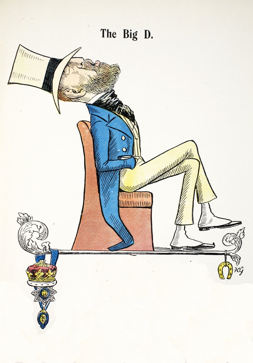 The Big D, illustrasjon fra The Struwwelpeter Alphabet, vers av Harold Begbie (1871–1929) av Francis Carruthers Gould