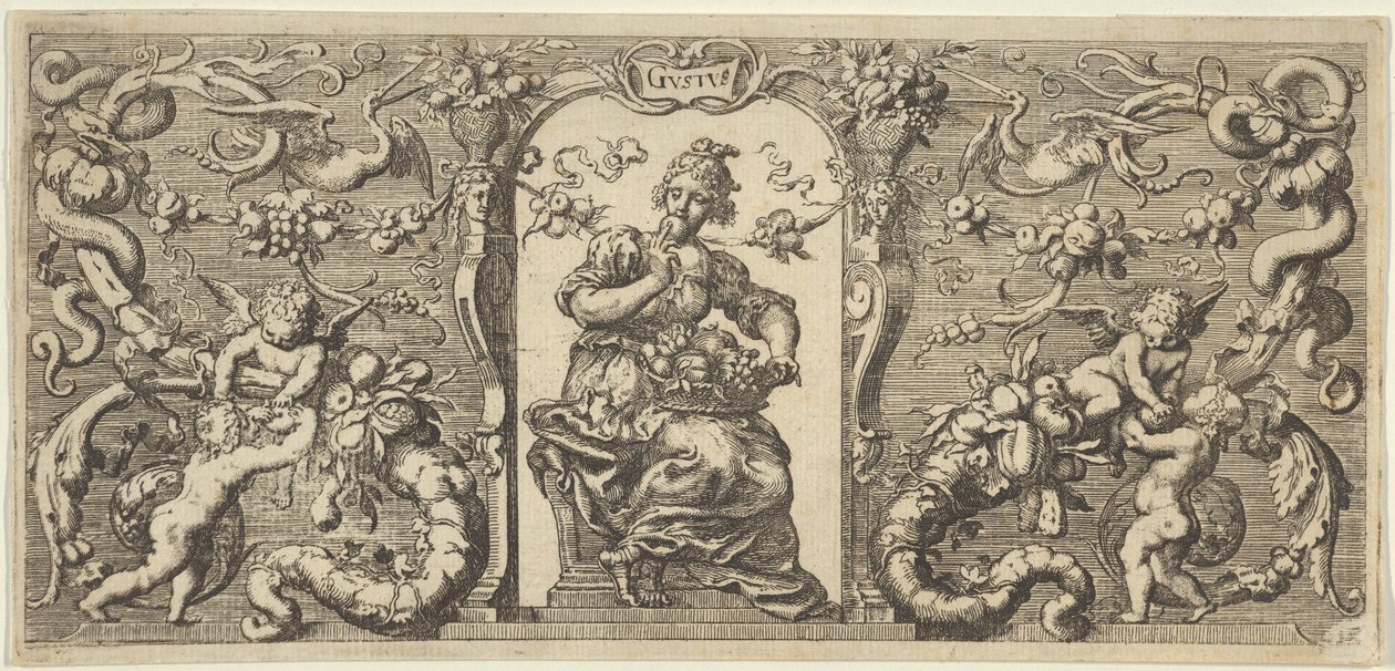 Smak Gust, fra Five Senses Five Senses, ca. 1655 av Francis Cleyn