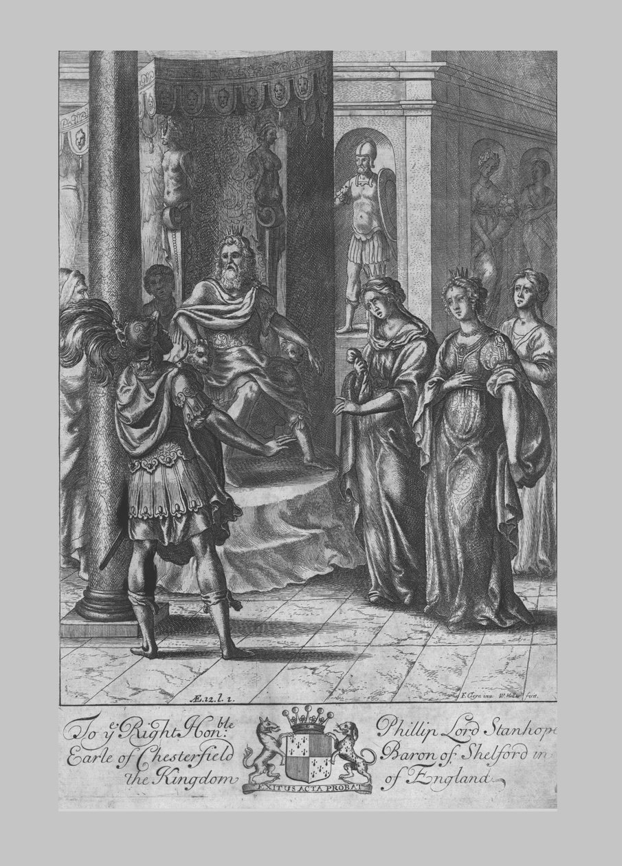 Turnus før Latinus, tidlig på 1600-tallet. av Francis Cleyn