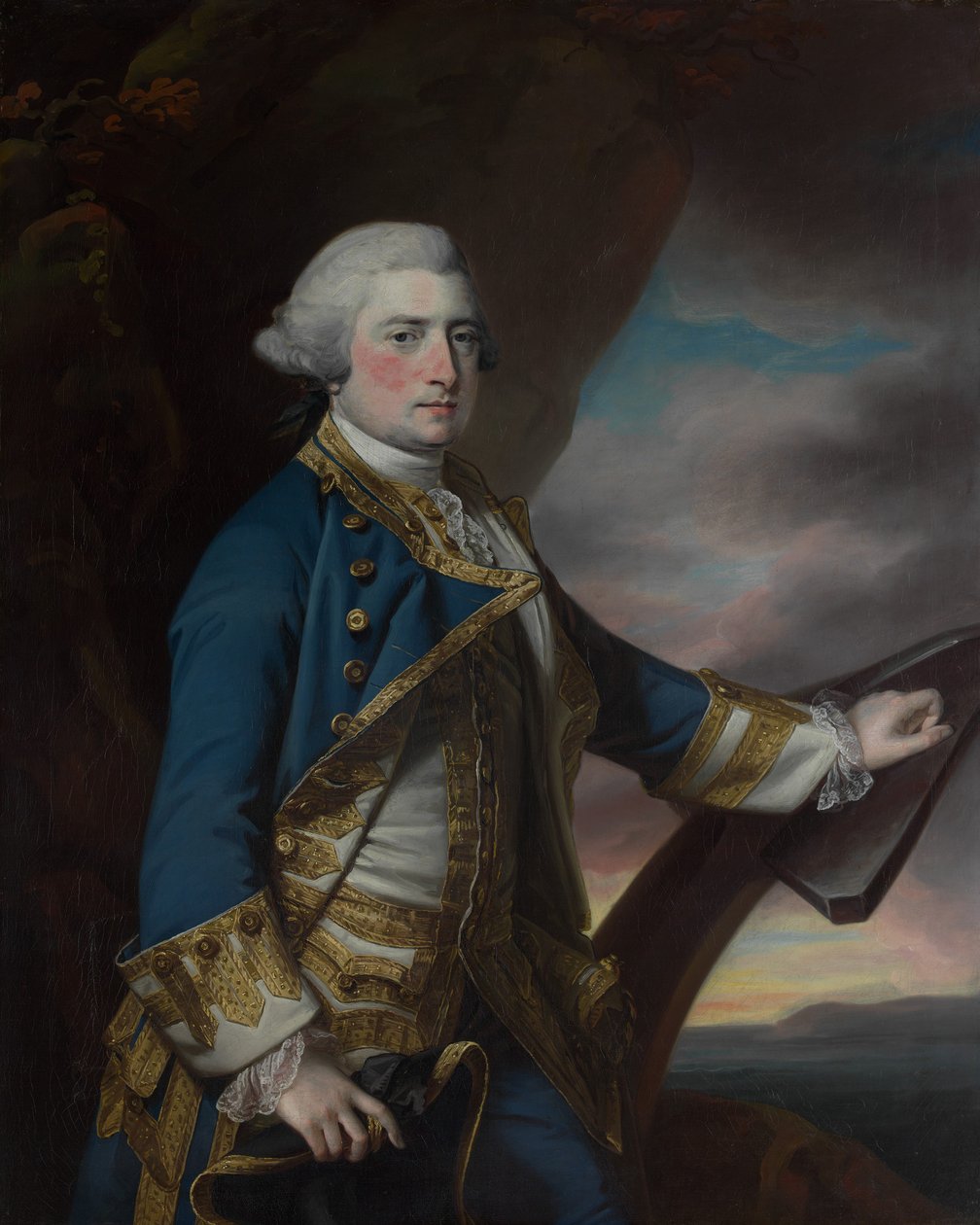 Admiral Harry Paulet 171920-1794, sjette hertug av Bolton. av Francis Cotes