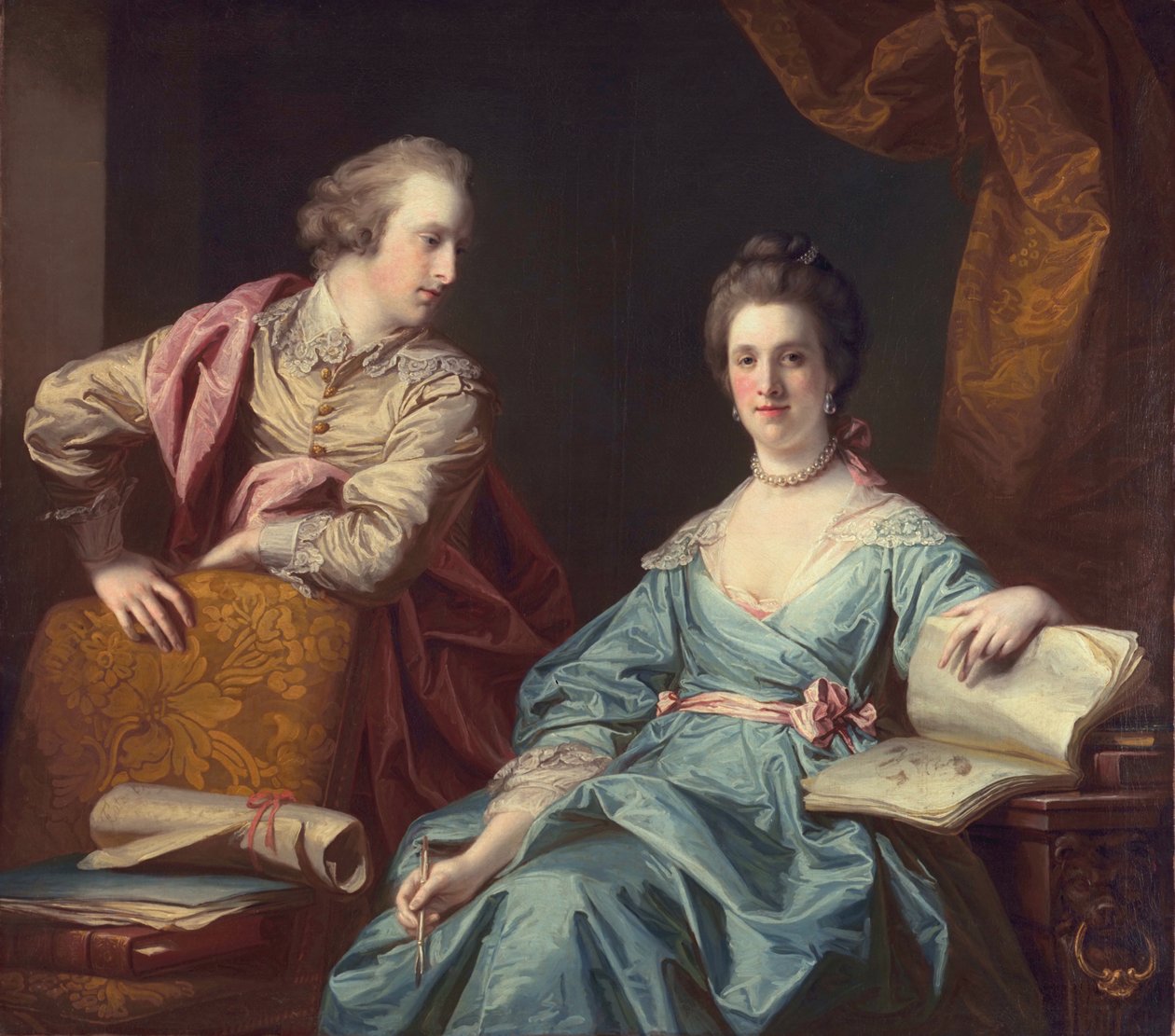 Isabel og Thomas Crathorne, 1767 av Francis Cotes