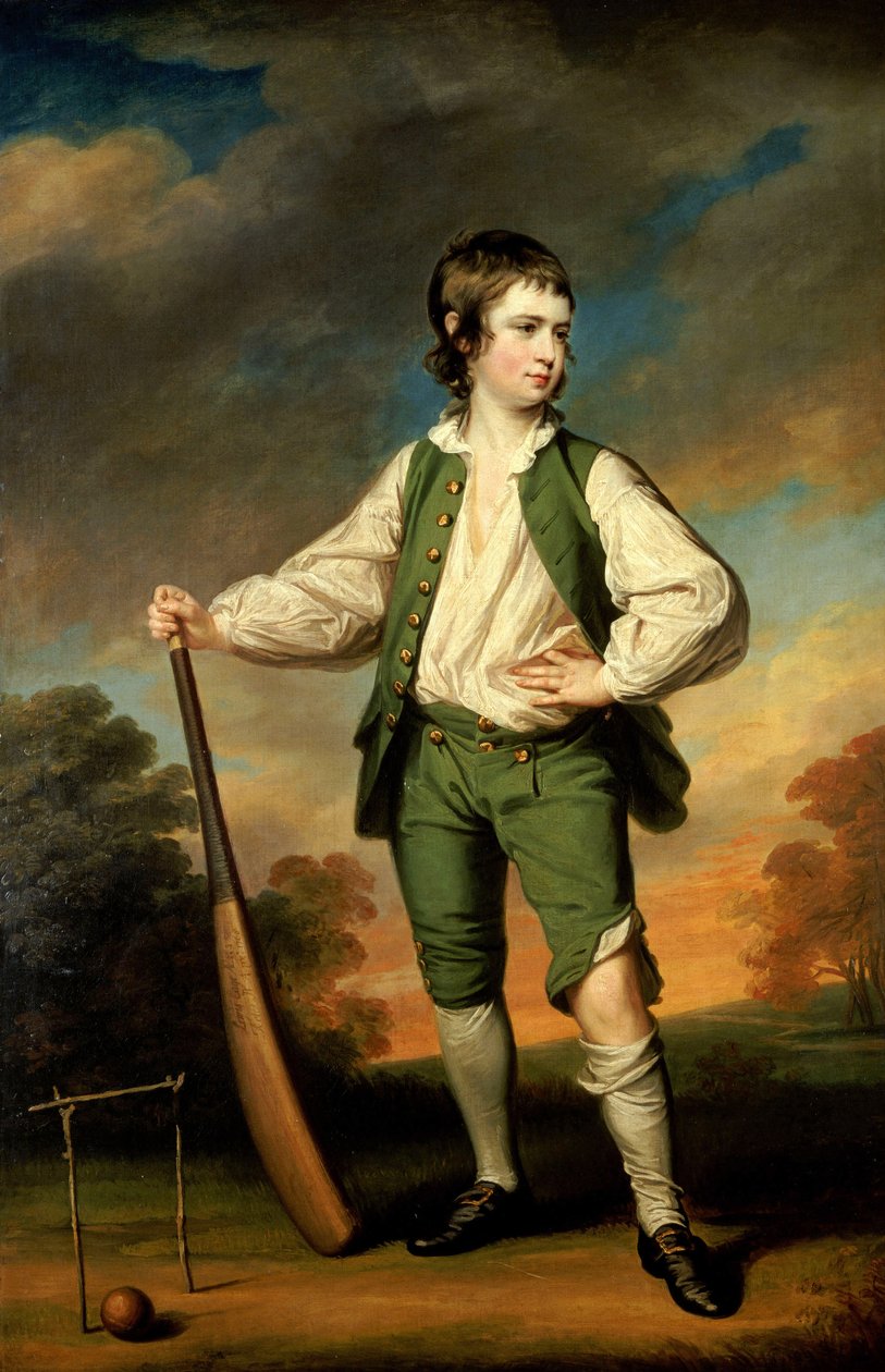 The Young Cricketer - Portrett av Lewis Cage, 1768 av Francis Cotes