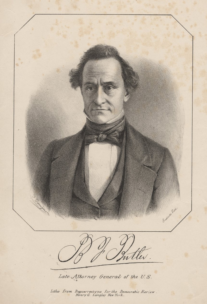 B.J. Butler, litho av Henry G. Langley, 1840 av Francis D