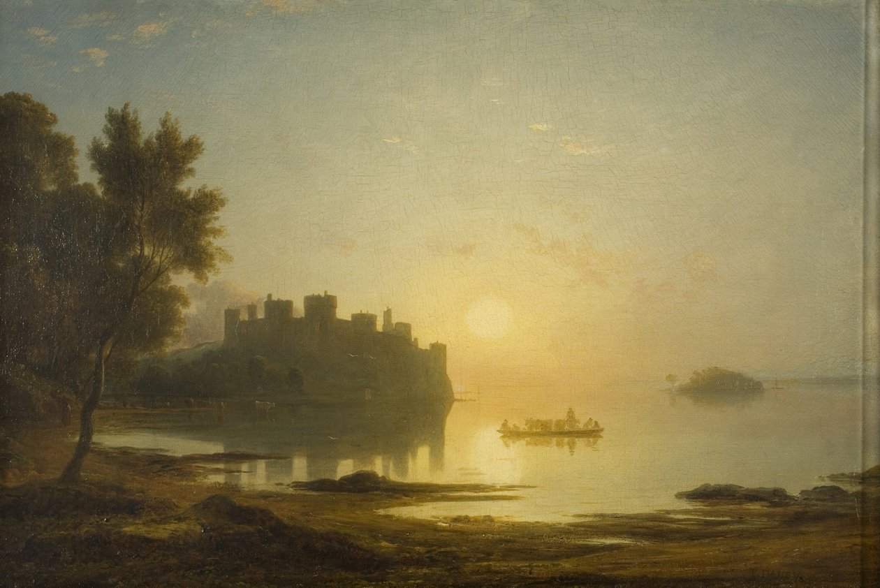 Conway Castle, ca. 1825 (olje på lerret) av Francis Danby