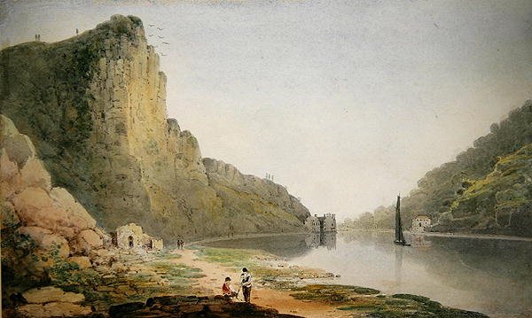 The Avon Gorge (akvarell på papir) av Francis Danby