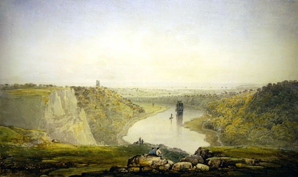 The Avon Gorge (akvarell på papir) av Francis Danby