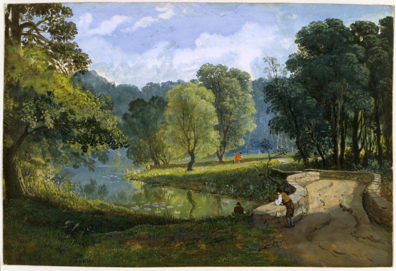 The Frome at Stapleton, ca. 1823 (akvarell og kroppsfarge på papir) av Francis Danby