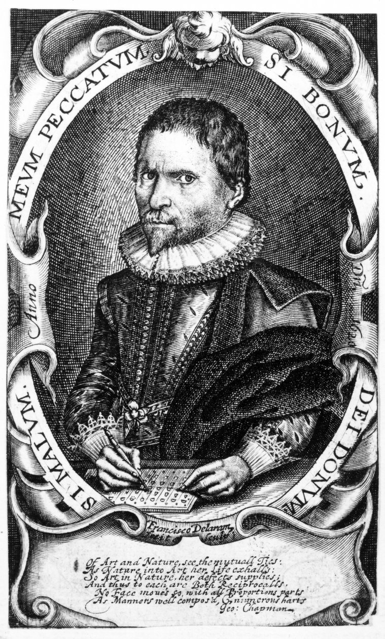 Portrett av en gentleman som antas å være Thomas Harriot, ca. 1620 av Francis Delaram