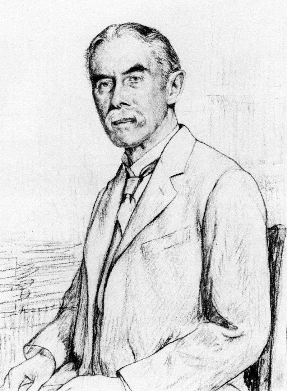 Portrett av Alfred Edward Housman 1859-1936 av Francis Edgar Dodd