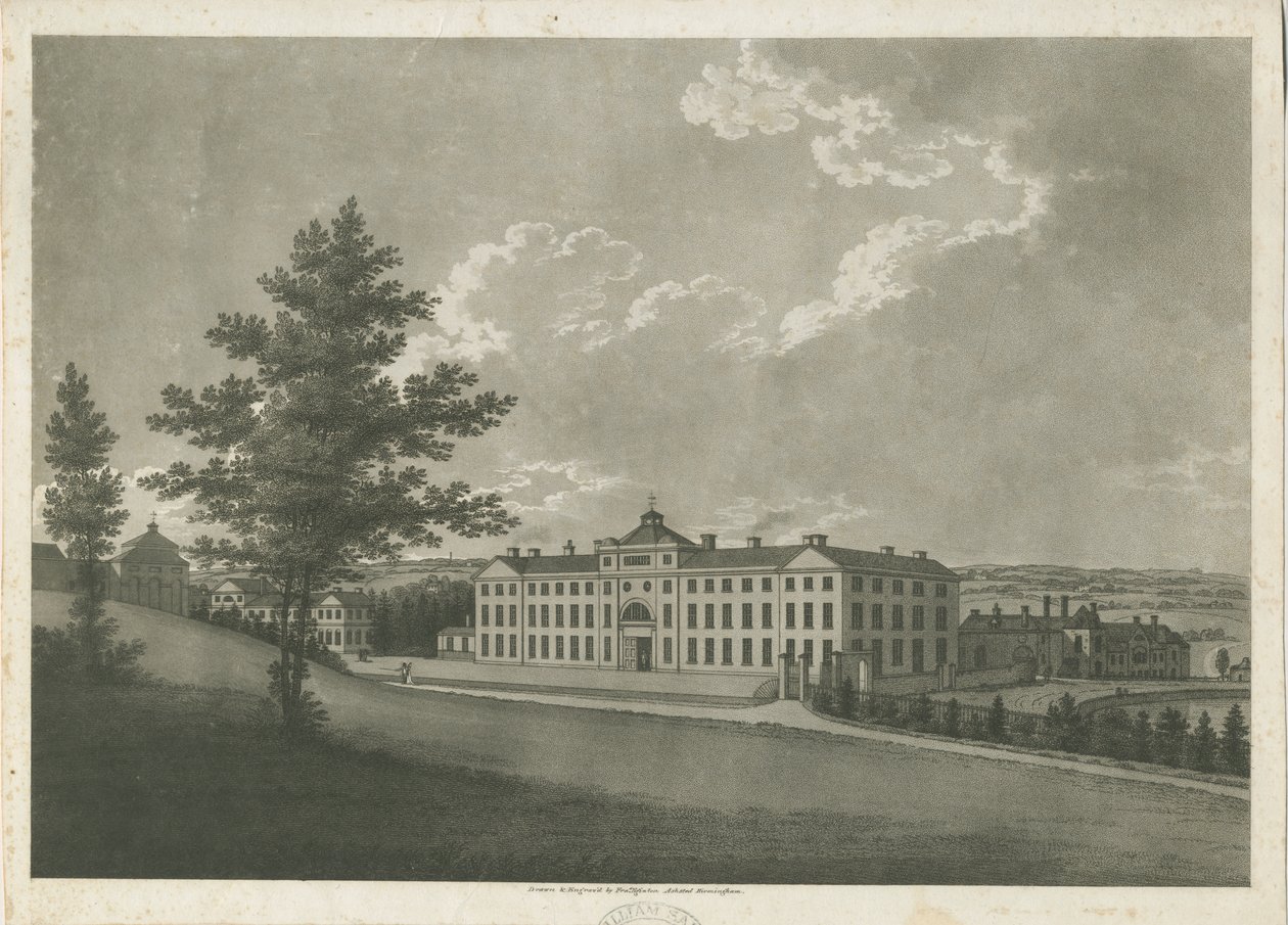 Soho Manufactory: akvatintgravering, nd [c 1798] av Francis Eginton