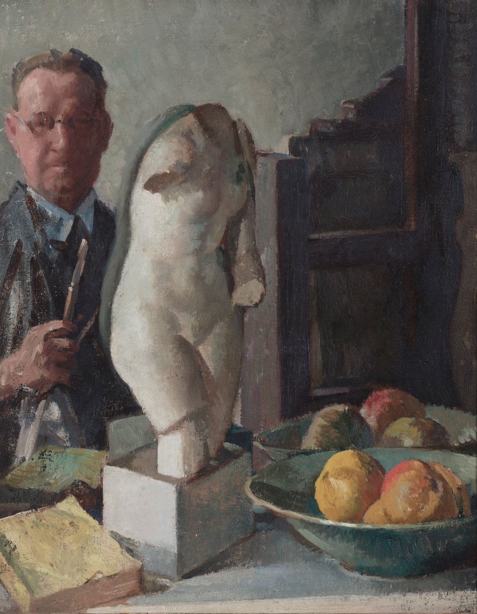 Portrett av F. Ernest Jackson, ca. 1928 (olje på lerret) av Francis Ernest Jackson