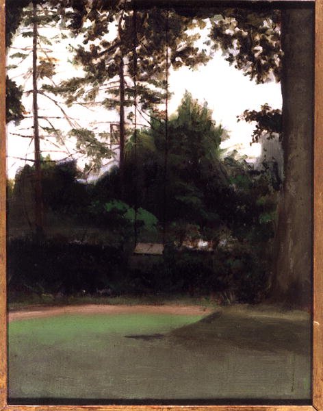A Corner of the Garden, ca. 1890 (olje på lerret) av Francis Foster