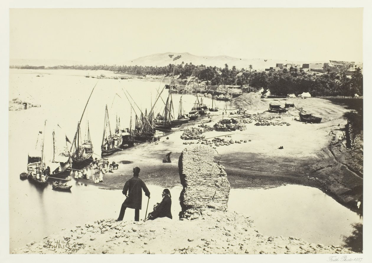 Aswan, 1857. av Francis Frith