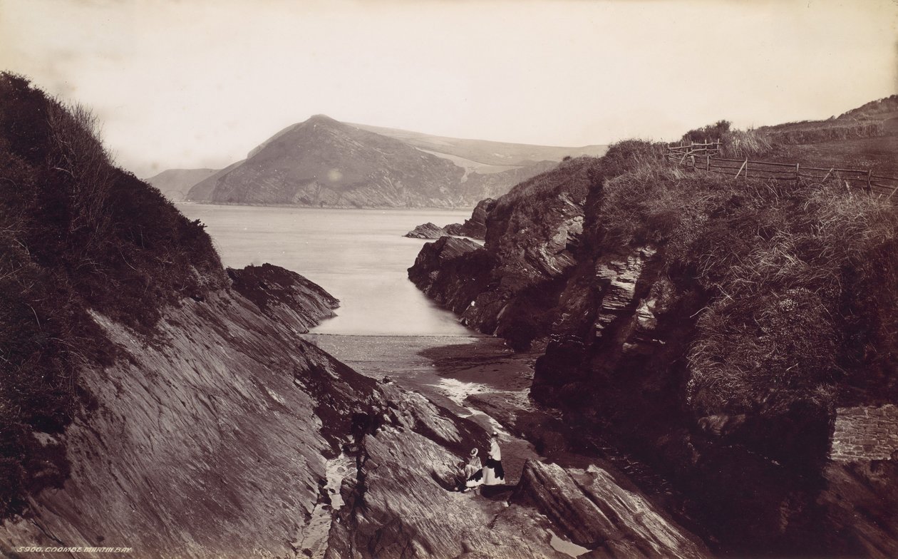 Combe Martin Bay, 1870-tallet. av Francis Frith