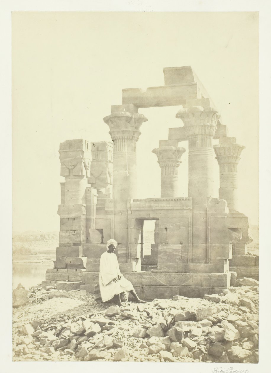 Tidlig morgen ved Wady Kardassy, Nubia, 1857. av Francis Frith