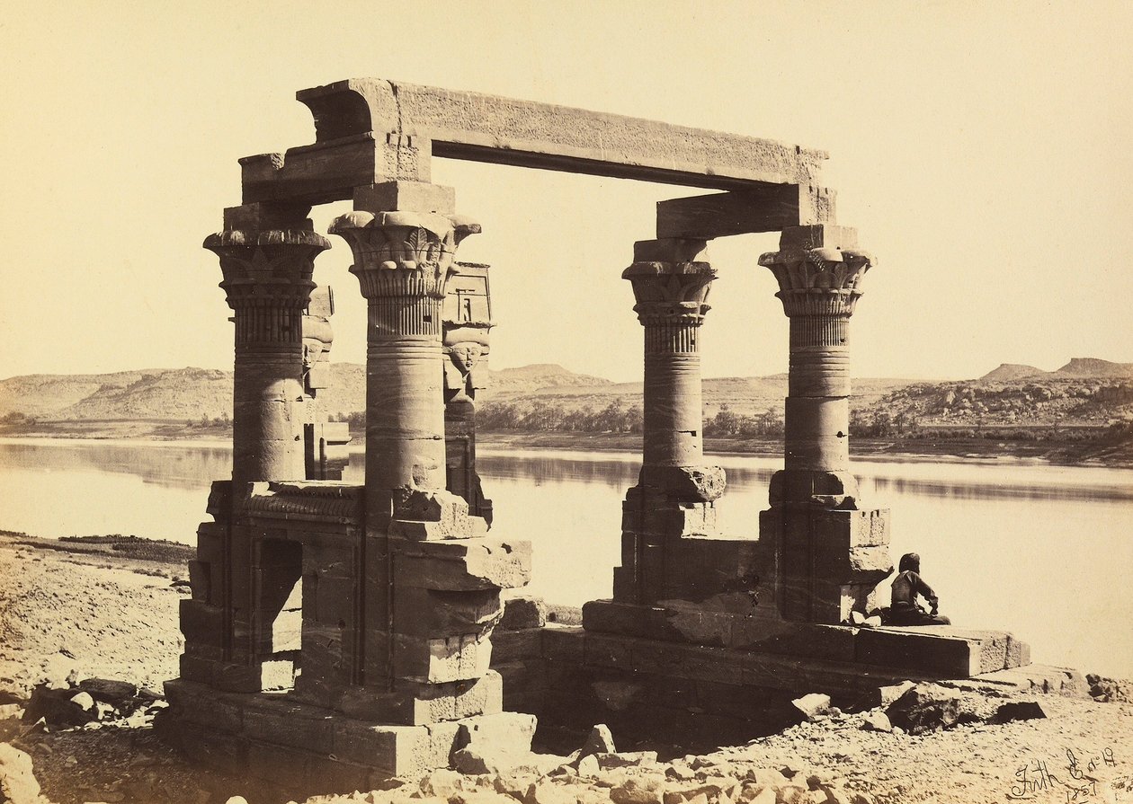"Egypt og Palestina": ruinene av tempelet til Wady Kardassy, Nubia av Francis Frith