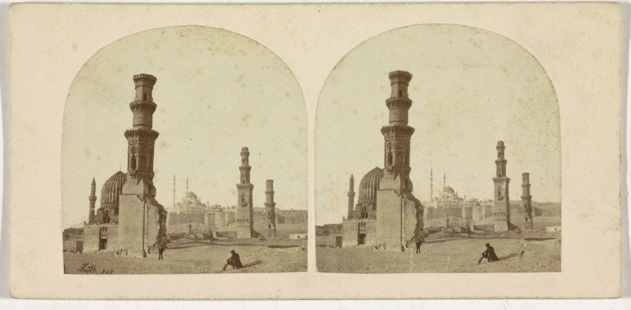 Mamelukkenes graver, Kairo, Egypt av Francis Frith