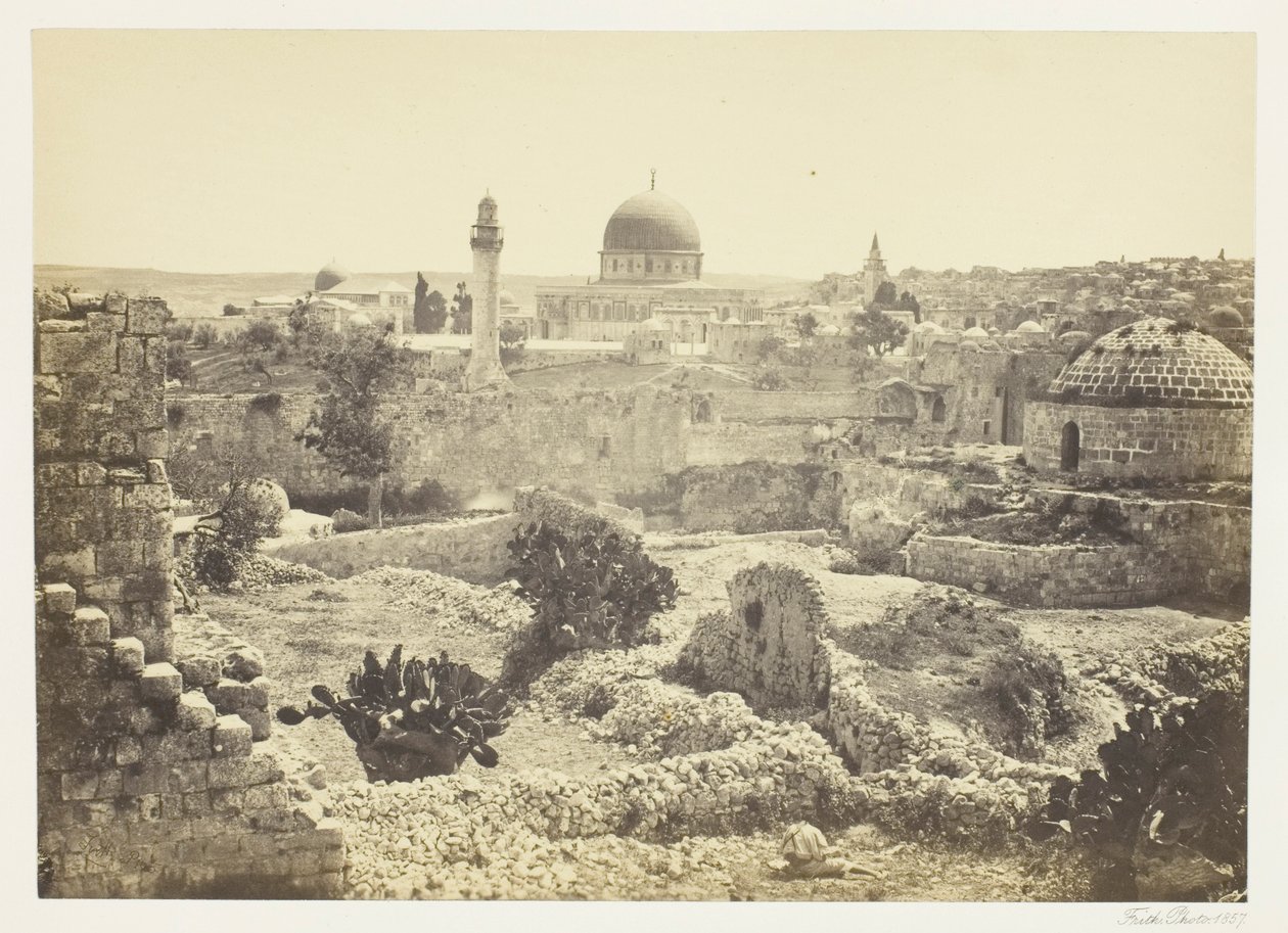 Jerusalem fra bymuren av Francis Frith