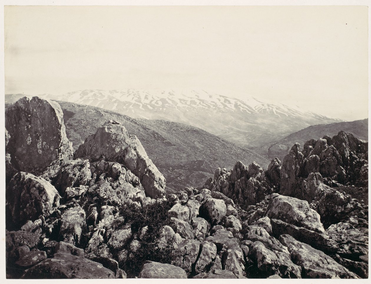 Hermonfjellet, forklarelsens fjell av Francis Frith