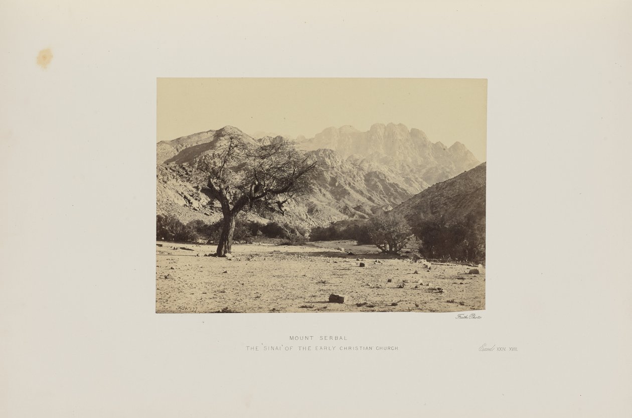 Serbal-fjellet. Den tidlige kristne kirkens «Sinai» av Francis Frith