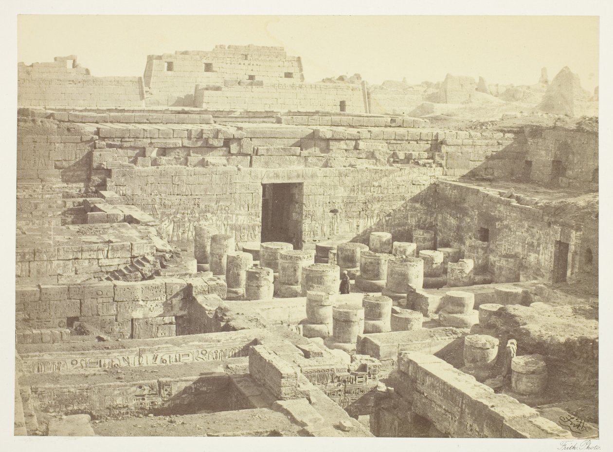 Ny utgraving ved Medinet-Habu av Francis Frith