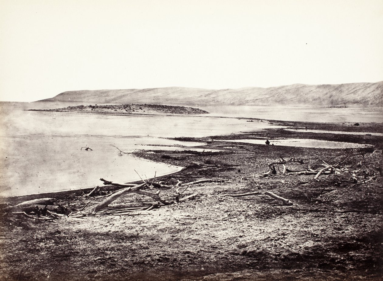 Dødehavets nordlige bredd av Francis Frith