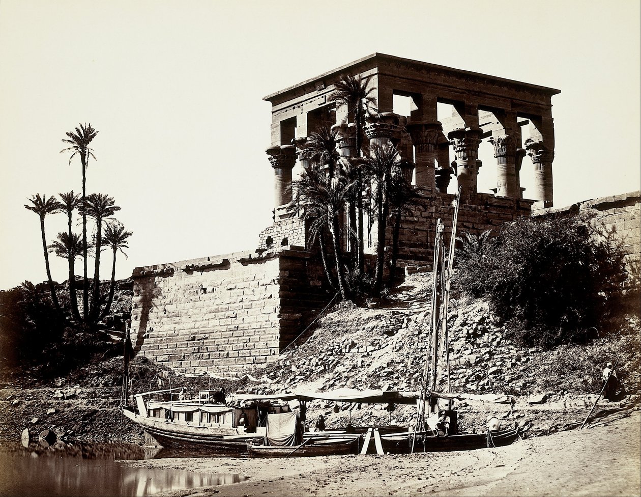 Hypaethraltempelet, Philae (Egypt) av Francis Frith