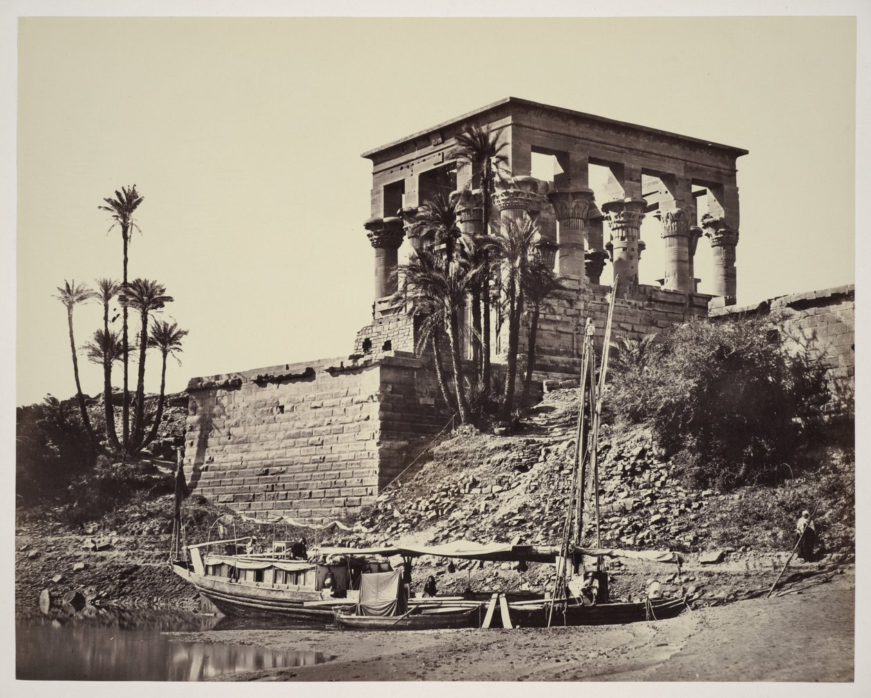 Det hypetrale tempelet, Philae av Francis Frith
