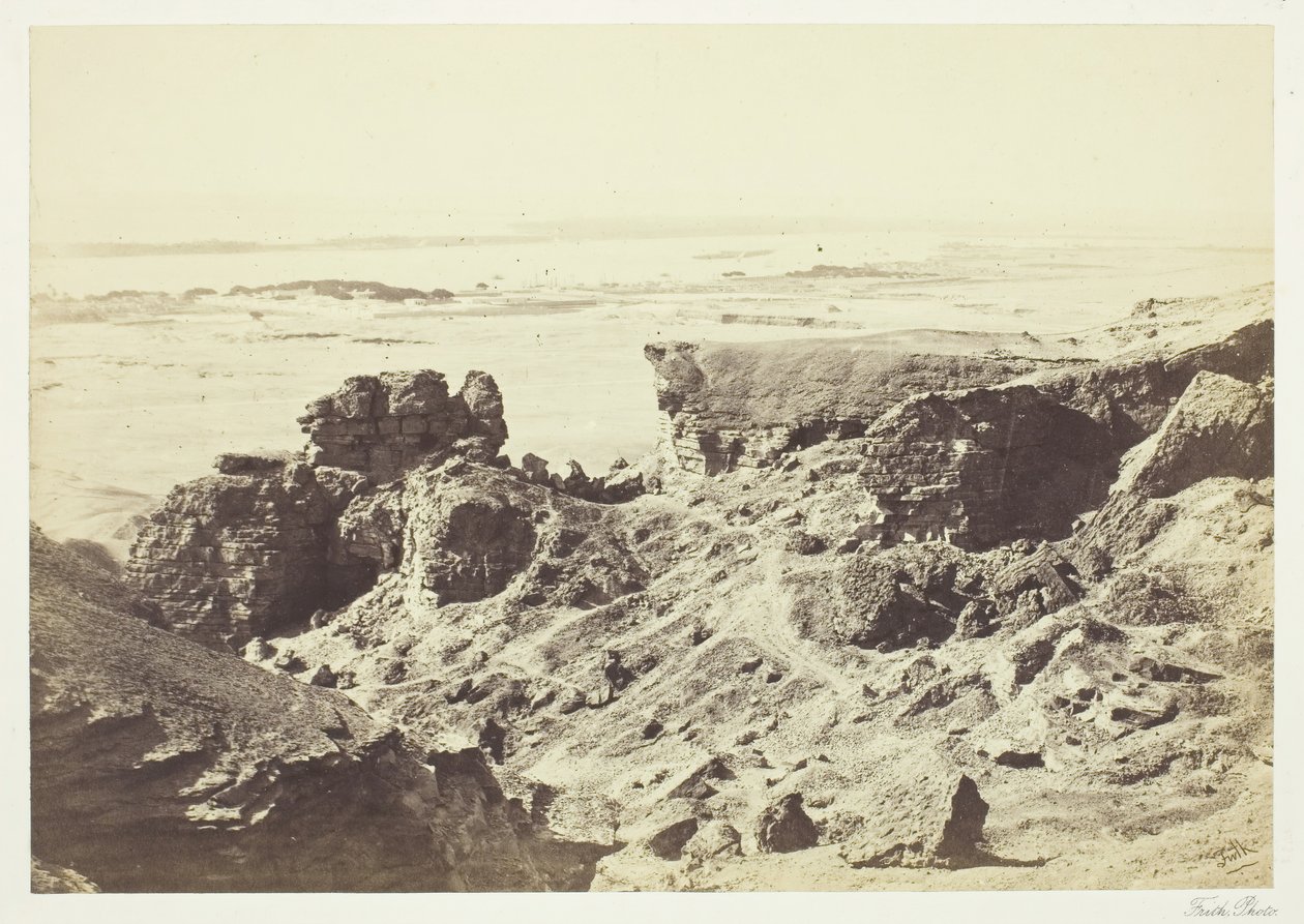 Nilen fra steinbruddene i Joura, 185862. av Francis Frith