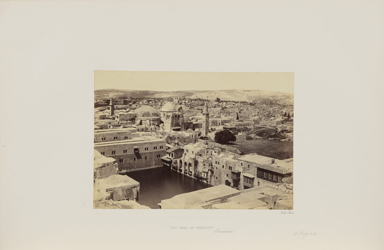 Hiskias dam, Jerusalem av Francis Frith