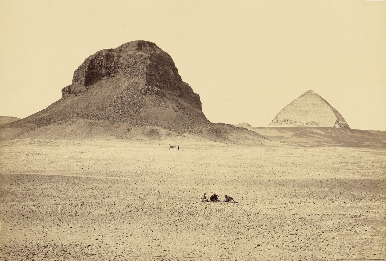 Pyramidene i Dahshur, sett fra øst av Francis Frith