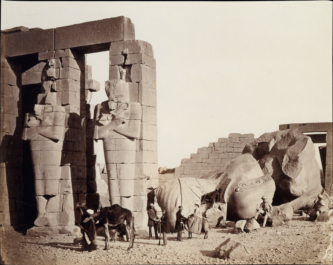 Ramesseum i El-Kurneh, Theben av Francis Frith