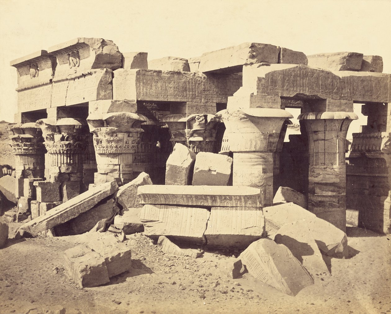 Tempelet i Kom Ombo av Francis Frith
