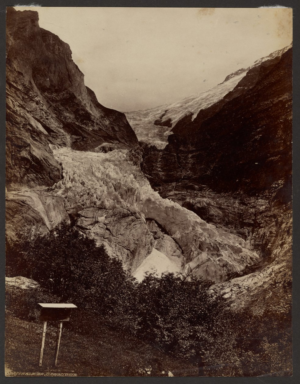 Øvre Grindelwald-breen av Francis Frith